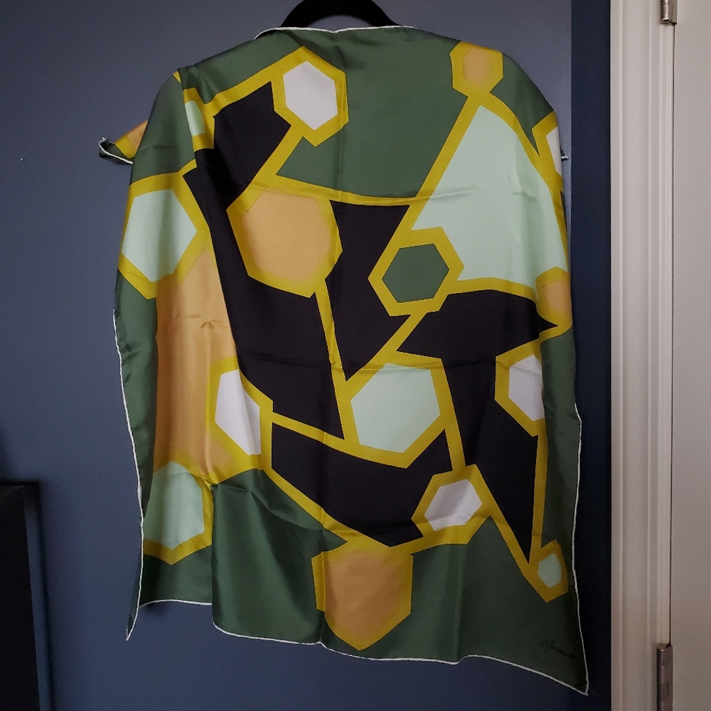Vintage Burmel Geometric Scarf